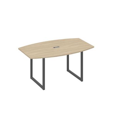 А4 А4 111 ДК (Дуб скандинавский/Антрацит) Стол 160 для переговоров на каркасе QUATTRO