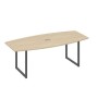 А4 А4 114 ДК (Дуб скандинавский/Антрацит) Переговорный стол 220 на каркасе QUATTRO