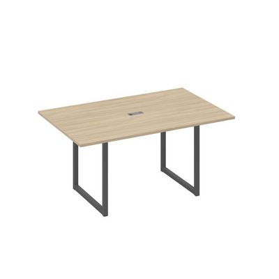 А4 А4 121 ДК (Дуб скандинавский/Антрацит) Стол 160 каркас QUATTRO для переговоров