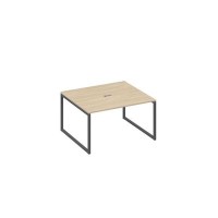 А4 А4 132 ДК (Дуб скандинавский/Антрацит) Стол 140 для переговоров каркас QUATTRO