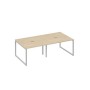 А4 С4 131-2 ДК (Дуб скандинавский/Серый) Стол 240 с каркасом QUATTRO переговорный