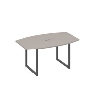 А4 А4 111 МП (Мокко премиум/Антрацит) Стол 160 для переговоров на каркасе QUATTRO
