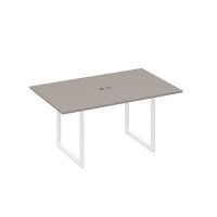 А4 Б4 121 МП (Мокко премиум/Белый) Стол 160 каркас QUATTRO для переговоров