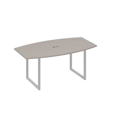 А4 С4 112 МП (Мокко премиум/Серый) Стол для переговоров 180 на каркасе QUATTRO