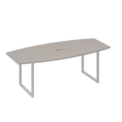 А4 С4 114 МП (Мокко премиум/Серый) Переговорный стол 220 на каркасе QUATTRO