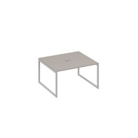 А4 С4 132 МП (Мокко премиум/Серый) Стол 140 для переговоров каркас QUATTRO