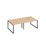 А4 А4 131-2 НД (Натуральный дуб/Антрацит) Стол 240 с каркасом QUATTRO переговорный