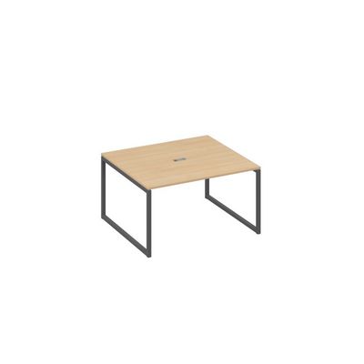 А4 А4 132 НД (Натуральный дуб/Антрацит) Стол 140 для переговоров каркас QUATTRO