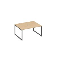 А4 А4 133 НД (Натуральный дуб/Антрацит) Стол 160 на опорах QUATTRO для переговоров