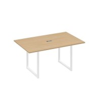 А4 Б4 121 НД (Натуральный дуб/Белый) Стол 160 каркас QUATTRO для переговоров