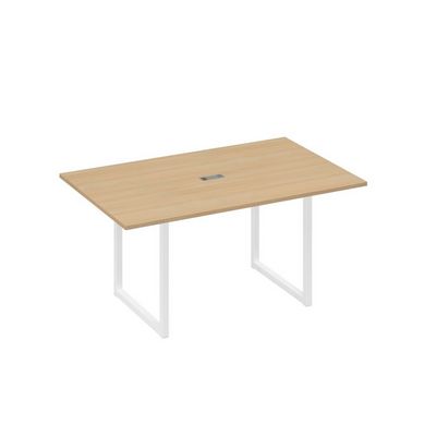А4 Б4 121 НД (Натуральный дуб/Белый) Стол 160 каркас QUATTRO для переговоров
