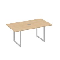 А4 С4 122 НД (Натуральный дуб/Серый) Стол 180 с опорами QUATTRO переговорный