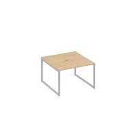 А4 С4 131 НД (Натуральный дуб/Серый) Стол 120 на металлокаркасе QUATTRO переговорный