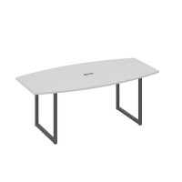 А4 А4 113 СЕ (Серый/Антрацит) Стол переговорный 200 с металлокаркасом QUATTRO