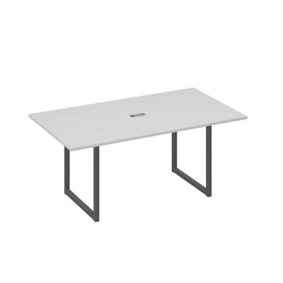 А4 А4 122 СЕ (Серый/Антрацит) Стол 180 с опорами QUATTRO переговорный