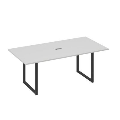 А4 А4 123 СЕ (Серый/Антрацит) Стол 200 с металлокаркасом QUATTRO для переговоров