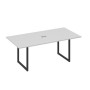 А4 А4 123 СЕ (Серый/Антрацит) Стол 200 с металлокаркасом QUATTRO для переговоров