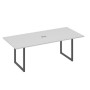 А4 А4 124 СЕ (Серый/Антрацит) Стол 220 переговорный с металлокаркасом QUATTRO