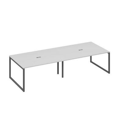 А4 А4 133-2 СЕ (Серый/Антрацит) Стол 320 переговорный с металлокаркасом QUATTRO