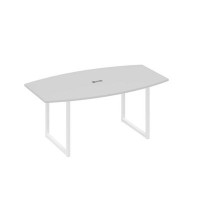 А4 Б4 112 СЕ (Серый/Белый) Стол для переговоров 180 на каркасе QUATTRO