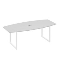 А4 Б4 114 СЕ (Серый/Белый) Переговорный стол 220 на каркасе QUATTRO
