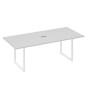 А4 Б4 124 СЕ (Серый/Белый) Стол 220 переговорный с металлокаркасом QUATTRO