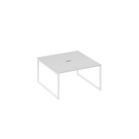 А4 Б4 135 СЕ (Серый/Белый) Переговорный стол 140 на металлокаркасе QUATTRO