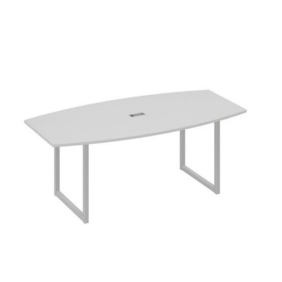 А4 С4 113 СЕ (Серый/Серый) Стол переговорный 200 с металлокаркасом QUATTRO