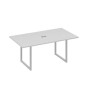 А4 С4 122 СЕ (Серый/Серый) Стол 180 с опорами QUATTRO переговорный