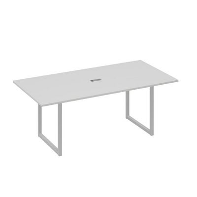 А4 С4 123 СЕ (Серый/Серый) Стол 200 с металлокаркасом QUATTRO для переговоров