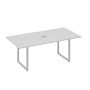 А4 С4 123 СЕ (Серый/Серый) Стол 200 с металлокаркасом QUATTRO для переговоров