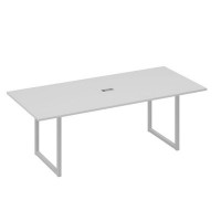 А4 С4 124 СЕ (Серый/Серый) Стол 220 переговорный с металлокаркасом QUATTRO