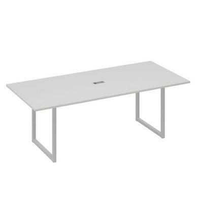 А4 С4 124 СЕ (Серый/Серый) Стол 220 переговорный с металлокаркасом QUATTRO