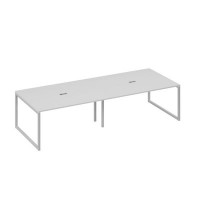 А4 С4 133-2 СЕ (Серый/Серый) Стол 320 переговорный с металлокаркасом QUATTRO
