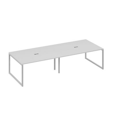 А4 С4 133-2 СЕ (Серый/Серый) Стол 320 переговорный с металлокаркасом QUATTRO