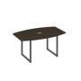 А4 А4 111 ВТ (Венге темный/Антрацит) Стол 160 для переговоров на каркасе QUATTRO