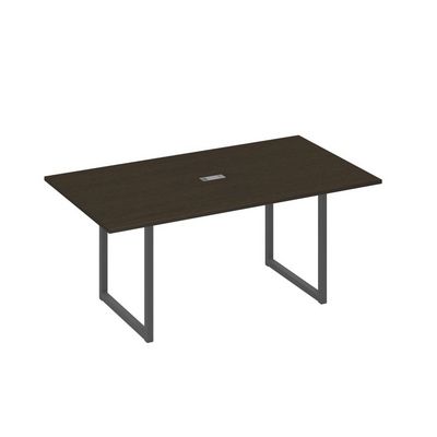 А4 А4 122 ВТ (Венге темный/Антрацит) Стол 180 с опорами QUATTRO переговорный