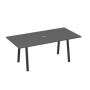 А4 А3 123 АР (Антрацит премиум/Антрацит) Стол 200 переговорный на металлокаркасе TRE
