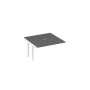 А4 Б3 135-1 АР (Антрацит премиум/Белый) Секция стола для переговоров на металлокаркасе TRE