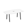 А4 А3 112 БП (Белый премиум/Антрацит) Стол 180 на опорах TRE для переговоров