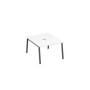 А4 А3 134 БП (Белый премиум/Антрацит) Стол 120 металлокаркас TRE для переговорной