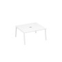 А4 Б3 136 БП (Белый премиум/Белый) Стол 160 на каркасе TRE в переговорную