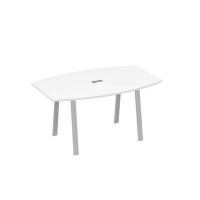 А4 С3 111 БП (Белый премиум/Серый) Стол 160 переговорный на ножках TRE