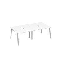 А4 С3 131-2 БП (Белый премиум/Серый) Стол 240 для переговоров металлокаркас TRE