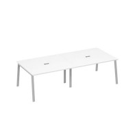 А4 С3 132-2 БП (Белый премиум/Серый) Стол 280 переговорный с металлокаркасом TRE