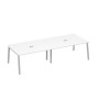 А4 С3 133-2 БП (Белый премиум/Серый) Стол 320 с металлокаркасом TRE для переговоров