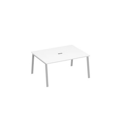 А4 С3 133 БП (Белый премиум/Серый) Стол 160 на металлокаркасе TRE для переговорной