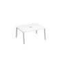 А4 С3 133 БП (Белый премиум/Серый) Стол 160 на металлокаркасе TRE для переговорной