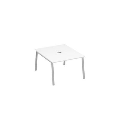 А4 С3 134 БП (Белый премиум/Серый) Стол 120 металлокаркас TRE для переговорной
