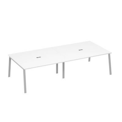 А4 С3 136-2 БП (Белый премиум/Серый) Стол 320 для переговоров ножки TRE